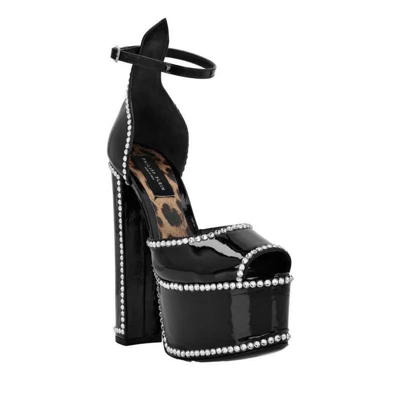 Philipp Plein Riemchensandalen Sandalen High Heels schwarz(Image 2)