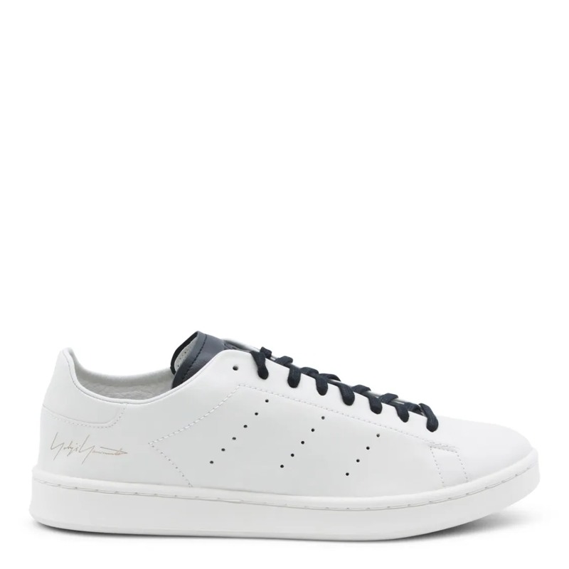 Y-3 Lage-top sneaker Beige Leather Low-Top Sneakers White