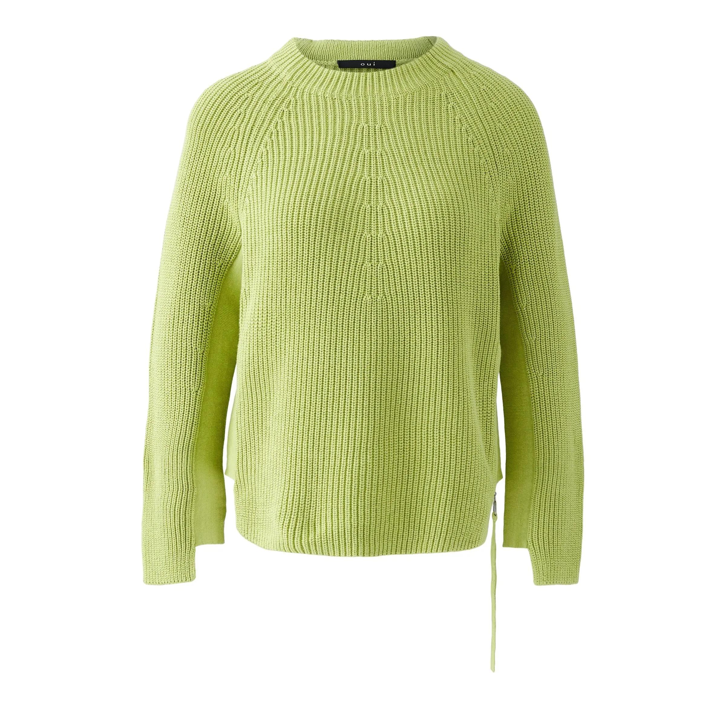 Thumbnail - Oui - Pullover RUBI - Größe 36 DAMEN - grün