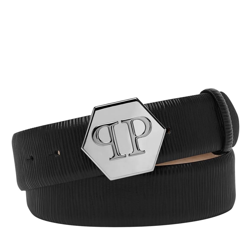 Philipp Plein Gürtel Gürtel Hexagon schwarz