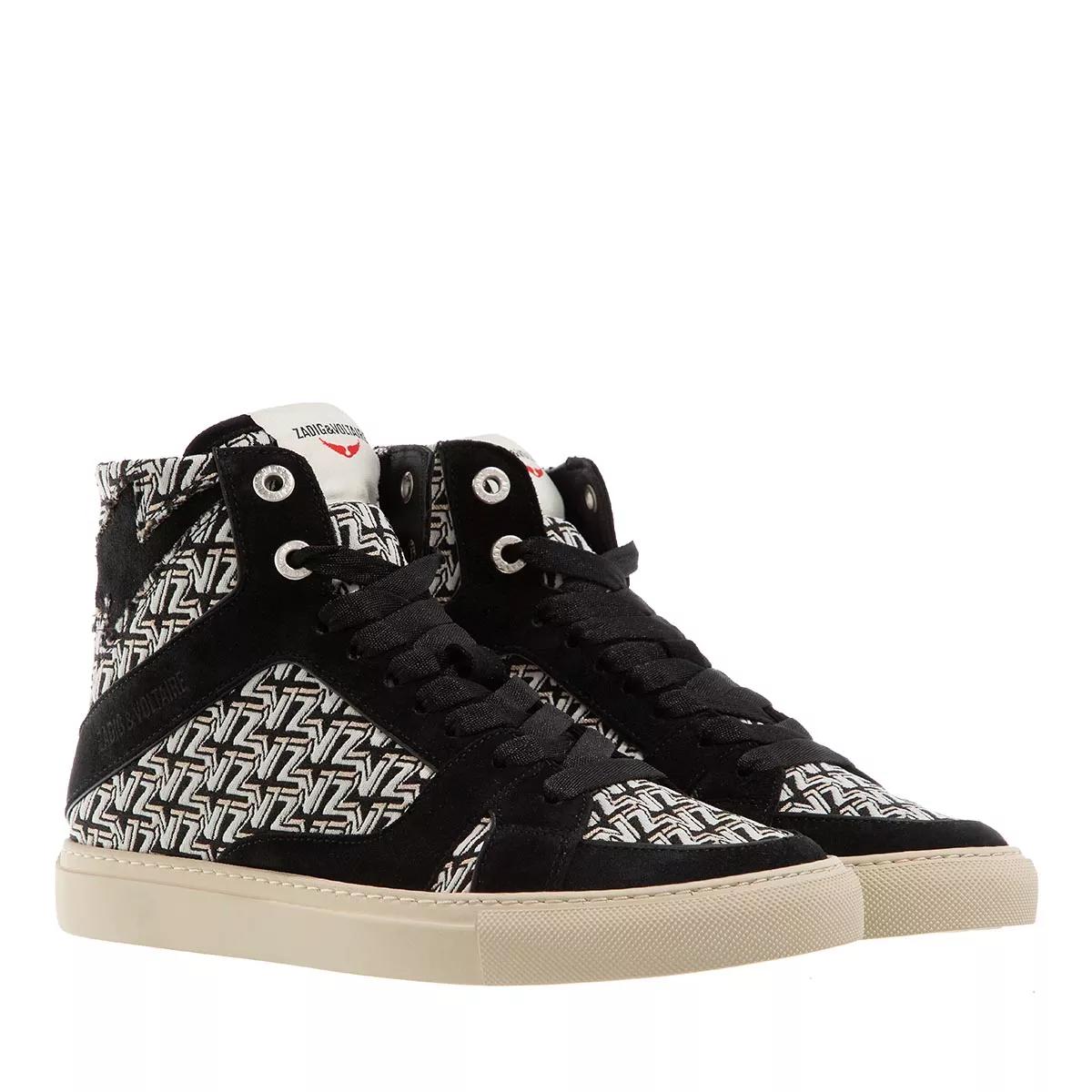 Zadig & Voltaire Zv1747 High Flash Monogram Noir Flash | High-Top Sneaker