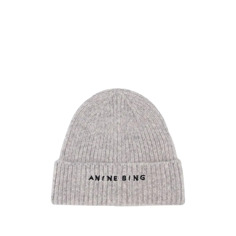 Anine Bing Hoed Elia Beanie - Wool - Grey Grey