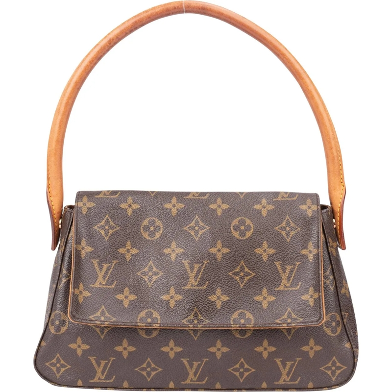 Louis Vuitton Tote Louis Vuitton Canvas Monogram Looping PM Handbag braun