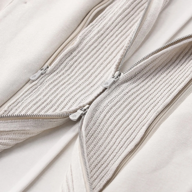 Eleventy Veste de costume Jacke mit Strickeinsatz beige(Image 5)