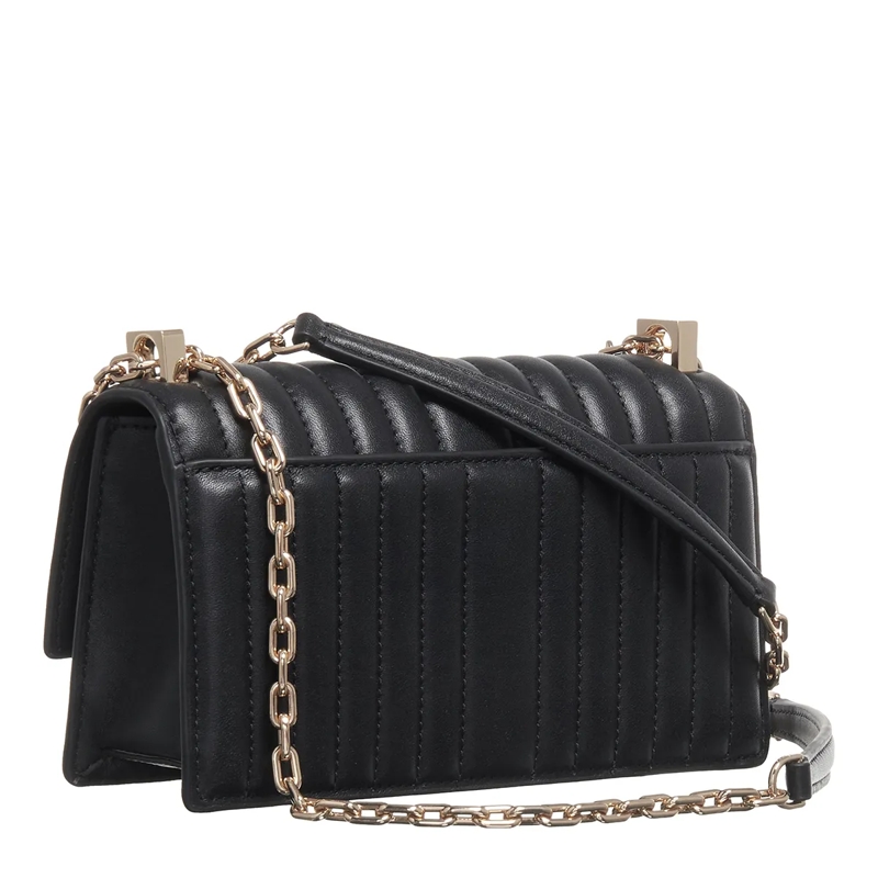 Kate Spade New York Crossbody Bag Deco Quilted Leather Mini Flap Chain Crossbody Black(Image 3)