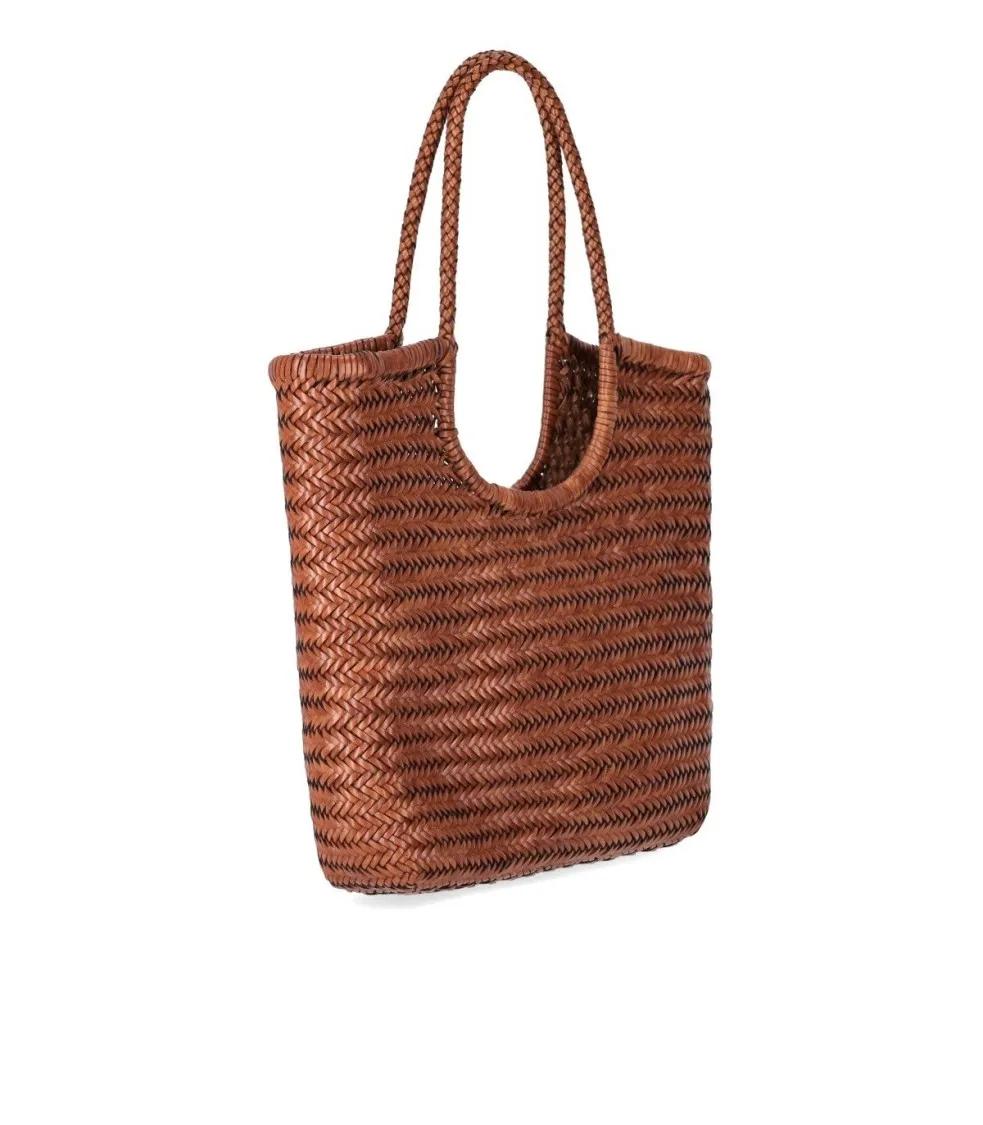 DRAGON DIFFUSION Totes & shoppers Diagonal Triple Jump Tan Shoulder Bag in bruin