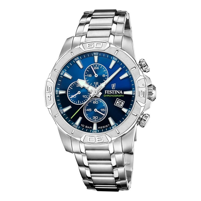 Festina Chronograph Timeless Uhr Silber