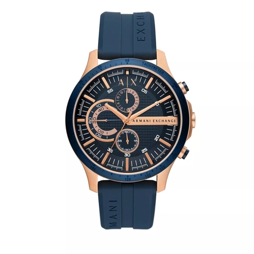 Armani Exchange Chronograph Silicone Watch Blue Cronografo