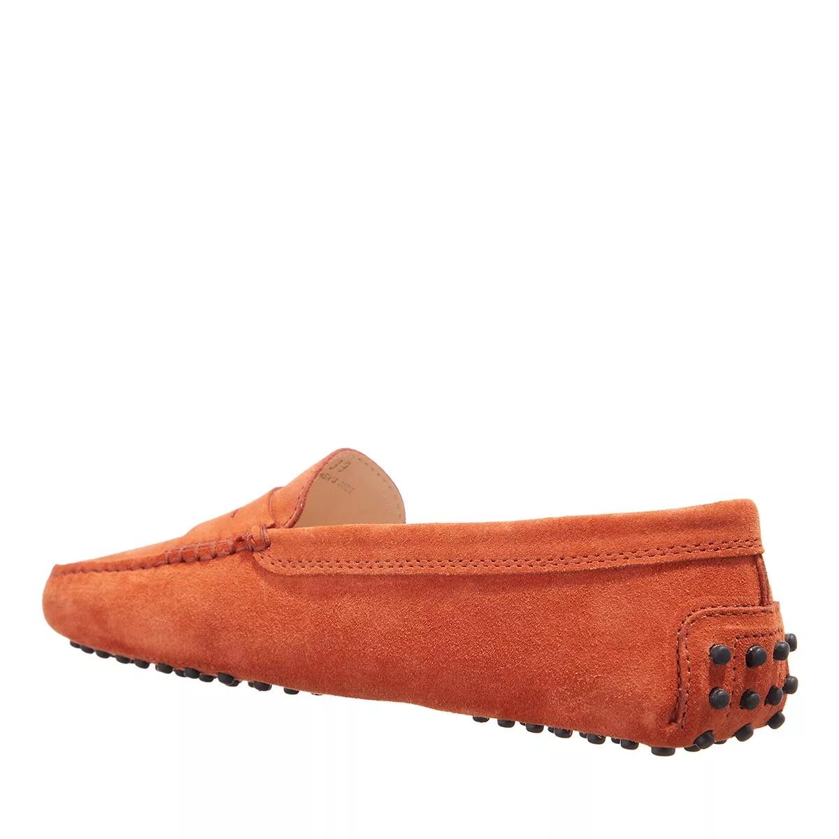 Mens orange sale driving shoes