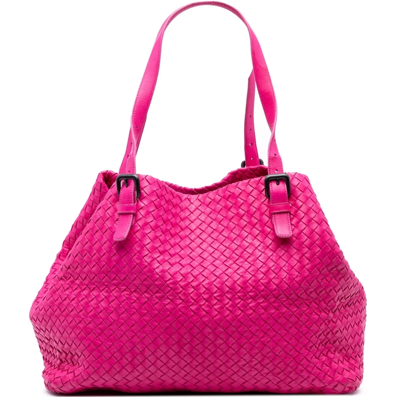 Bottega Veneta Shopper Large Nappa Intrecciato Cesta Tote rose