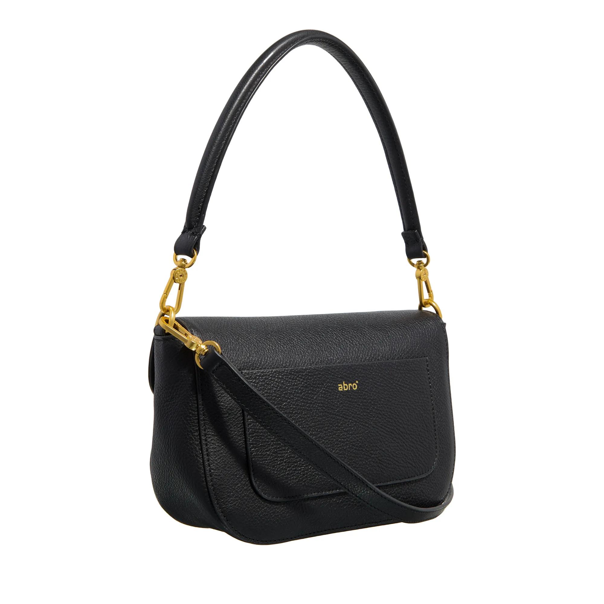 abro Crossbody bags Schultertasche Camilla Black Gold in zwart