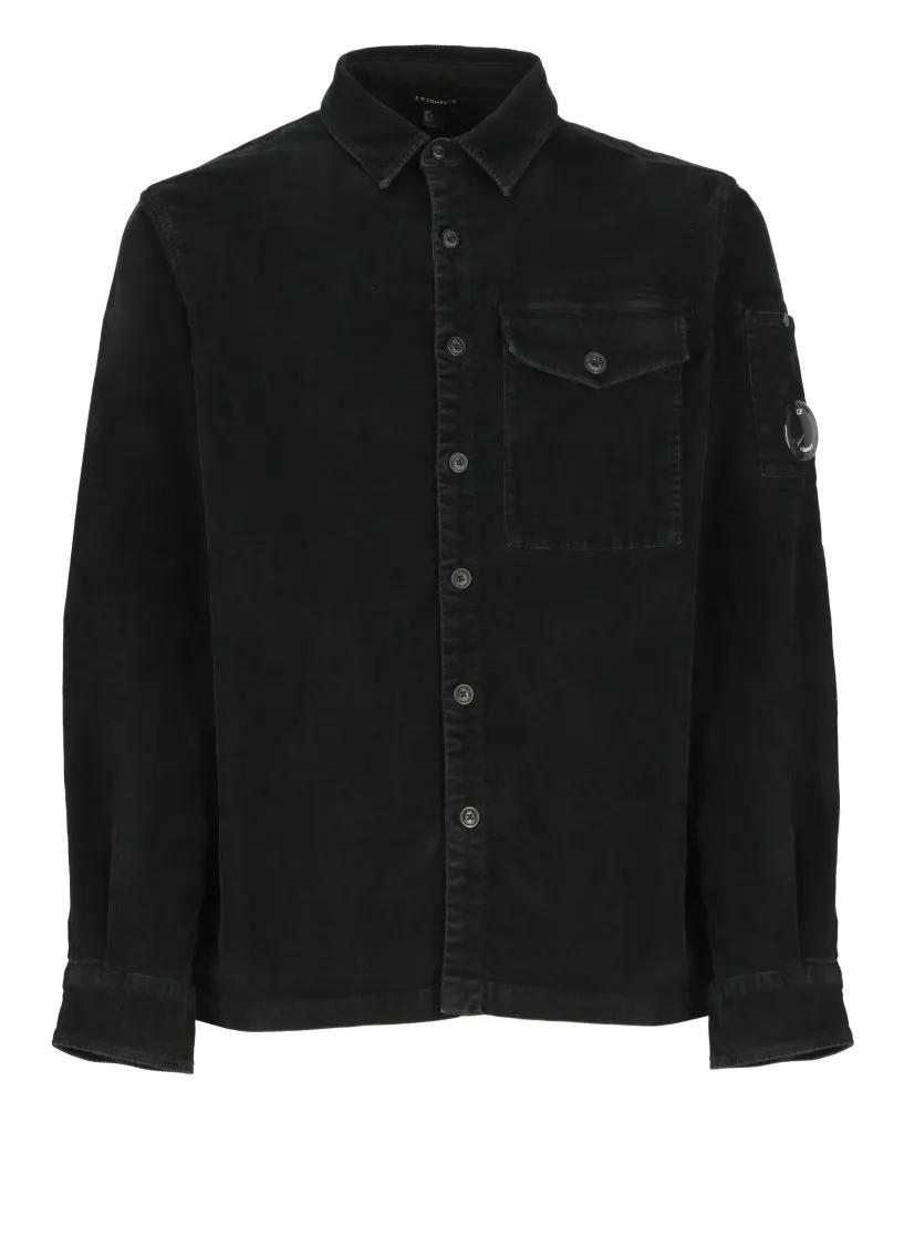 CP Company - Black Cotton Shirt - Größe M - schwarz