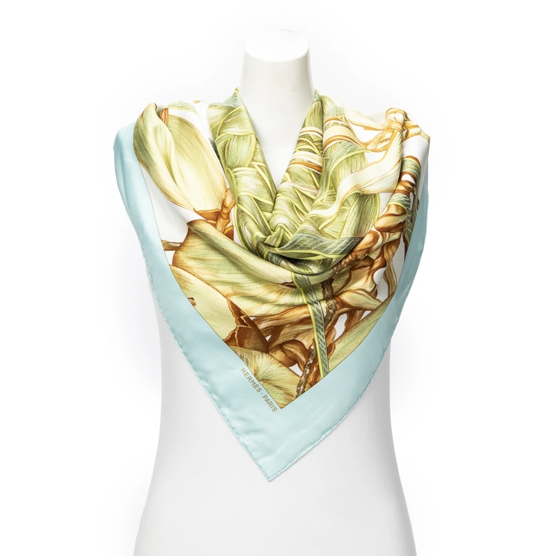 Hermès Halstuch Scarf türkis