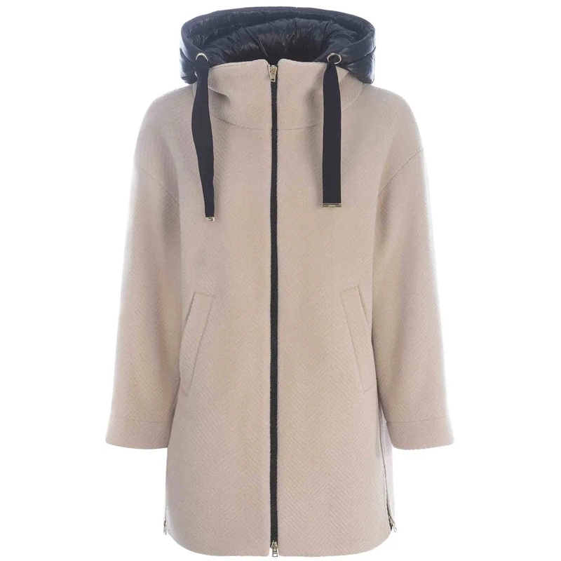 Herno T-Shirt HERNO Wool Coat beige