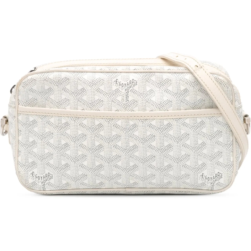 GOYARD Schultertasche Goyardine Sac Cap Vert weiß