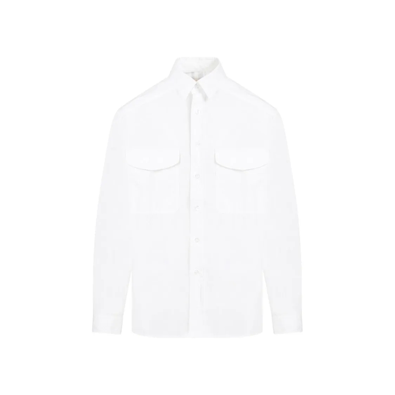Mordecai Chemise Classic White Cotton Shirt White
