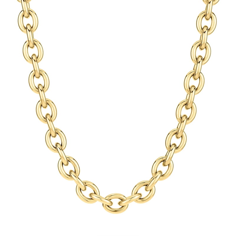 Liebeskind Berlin Mittellange Halskette Edelstahl The D-Link Statement gold(Image 8)