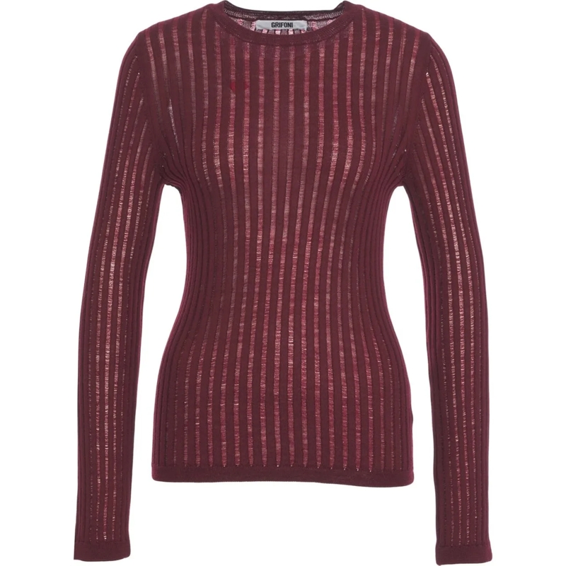 Grifoni  Rib knit sweater mehrfarbig