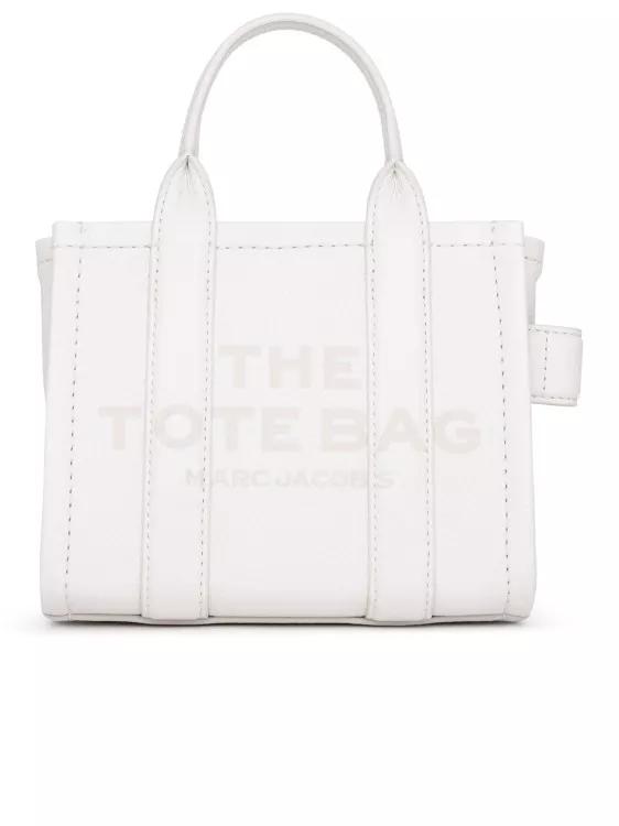 Marc Jacobs Tote - Ivory Leather Micro Tote Bag - Gr. unisize - in Weiß - für Damen