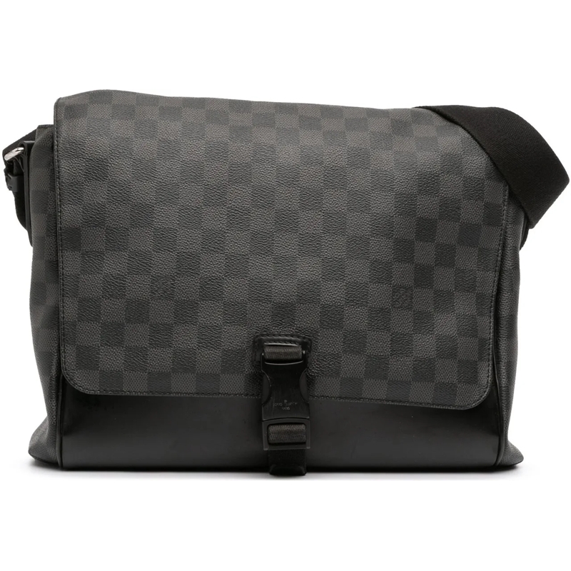 Louis Vuitton Schultertasche Damier Graphite Skyline Messenger MM schwarz