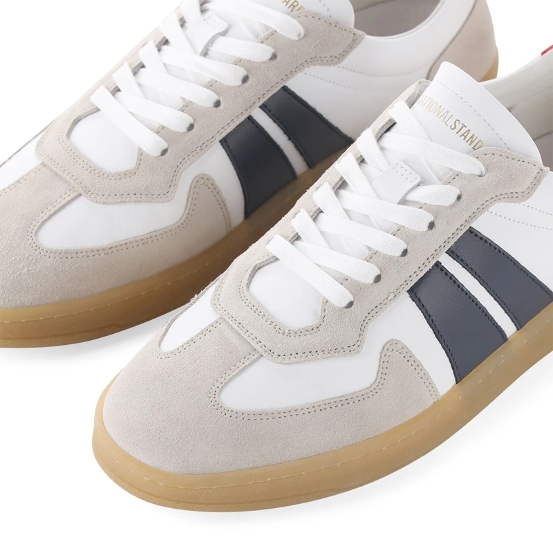 National Standard Schnürschuhe Sneaker aus Leder beige(Image 4)