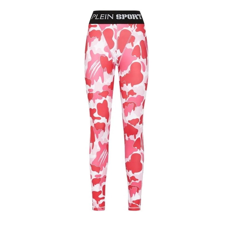 Plein Sport Leggings Leggings Camouflage fuschsia