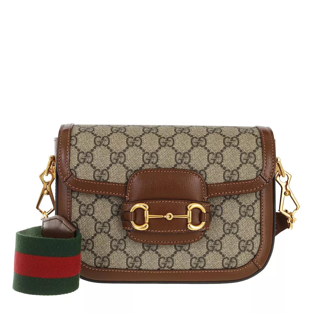 Gucci Crossbody Bags - Mini GG Supreme Horsebit 1955 Crossbody Bag - Gr. unisize - in Beige - für Damen