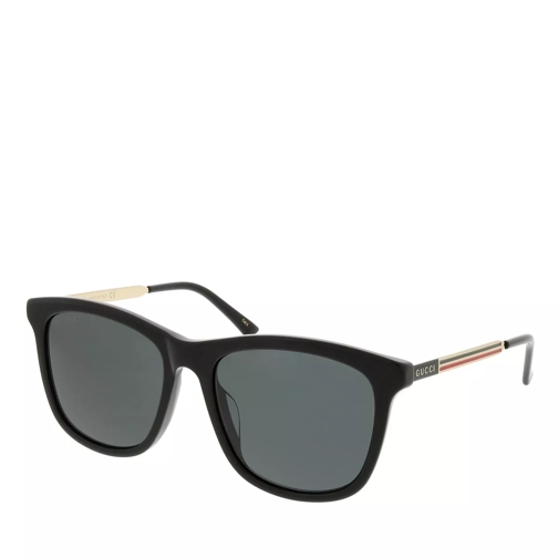 Gucci GG1037SK-001 55 Sunglass Man Acetate Black-Gold-Grey Sonnenbrille