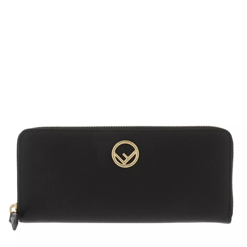 Fendi Zip Around Wallet Black Portemonnaie mit Zip-Around-Reißverschluss
