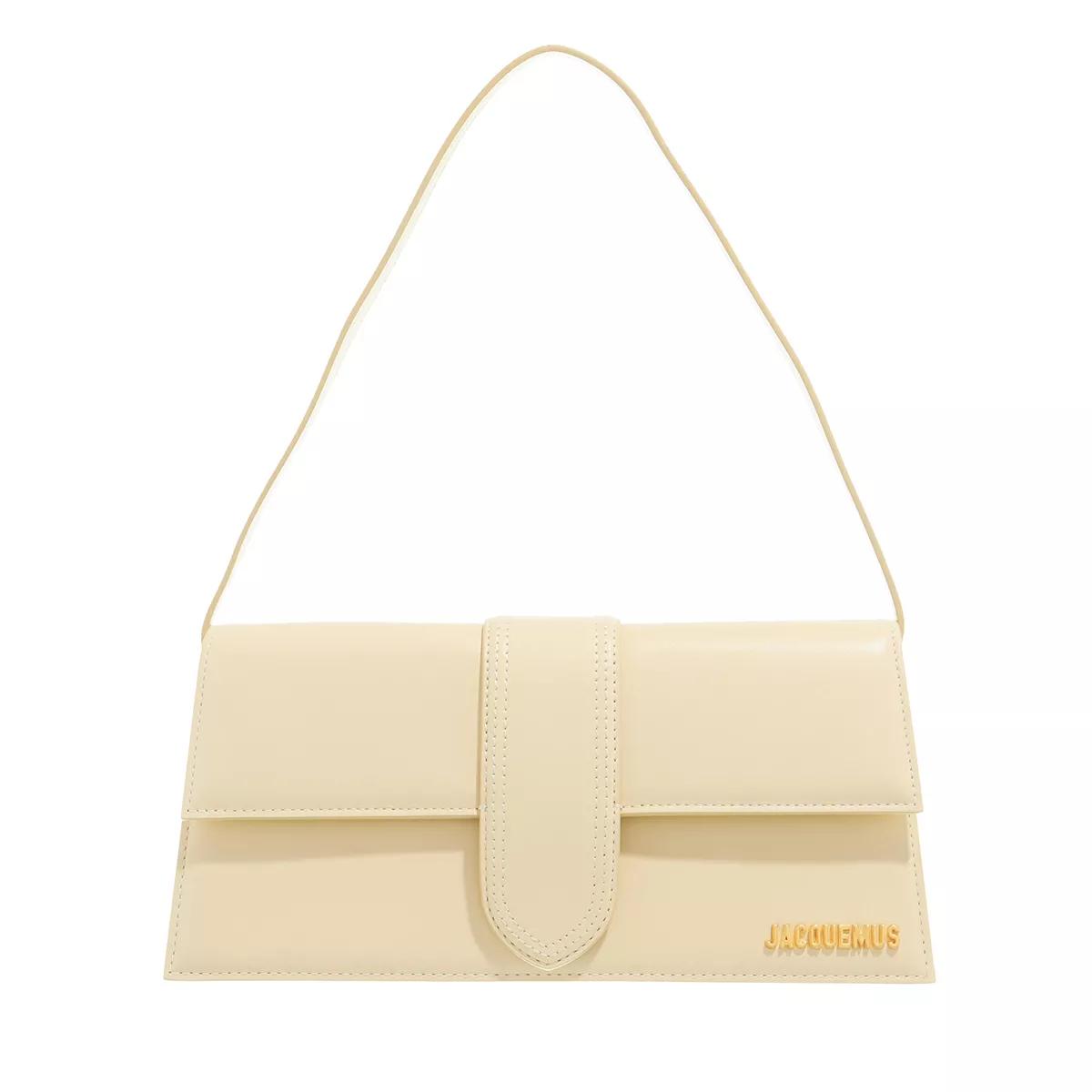 Jacquemus Hobo Bag - Le Bambino Long Shoulder Bag Leather - Gr. unisize - in Creme - für Damen