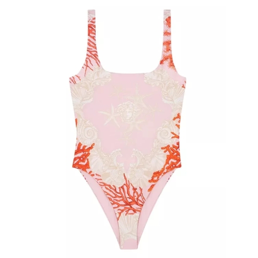 Versace Pink Barocco Swimsuit Pink 