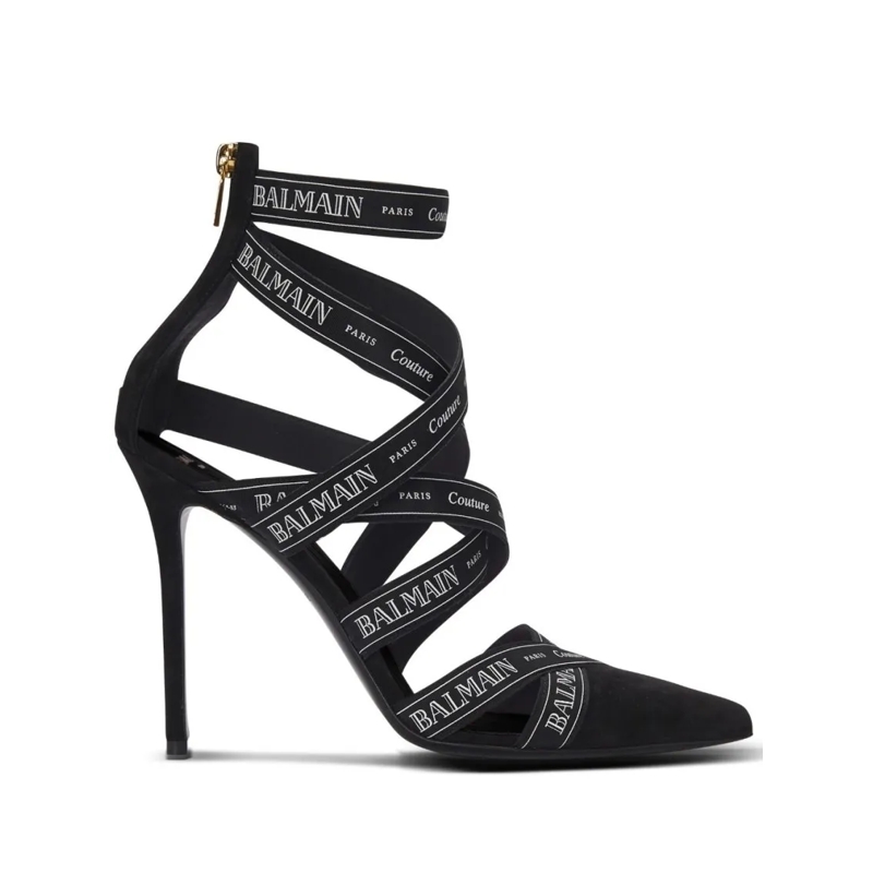 Balmain Sandalen Pointed Toe Sandals Black
