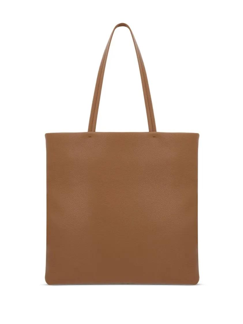 Prada Totes & shoppers Textured Brown Tote Bag With Detachable Tag in bruin