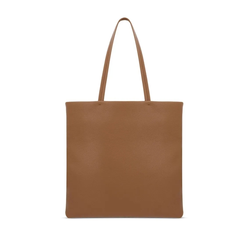 Prada Tote Textured Brown Tote Bag With Detachable Tag Brown(Image 3)