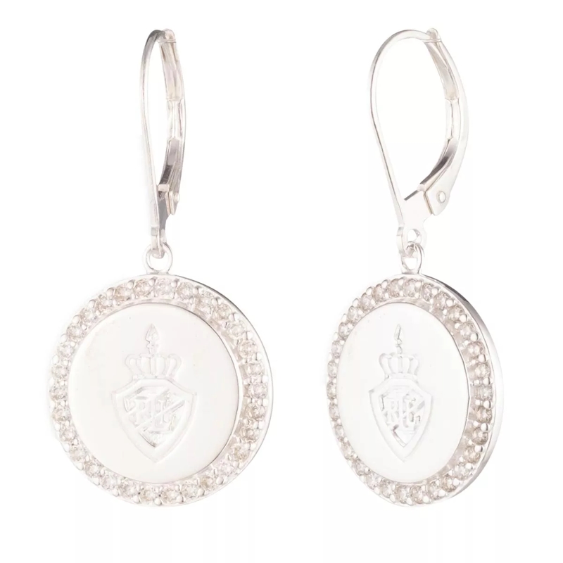 Lauren Ralph Lauren Ohrhänger Pe Pave Edge Sheild Drop SILVER