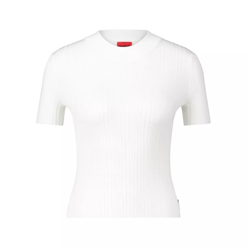 Hugo T-Shirt Sarpharim aus Rippstrick 48104517730650 Weiß 