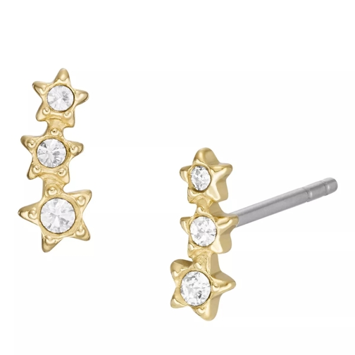 Fossil Sadie Under the Stars Stainless Steel Climber Earr Gold Ohrstecker