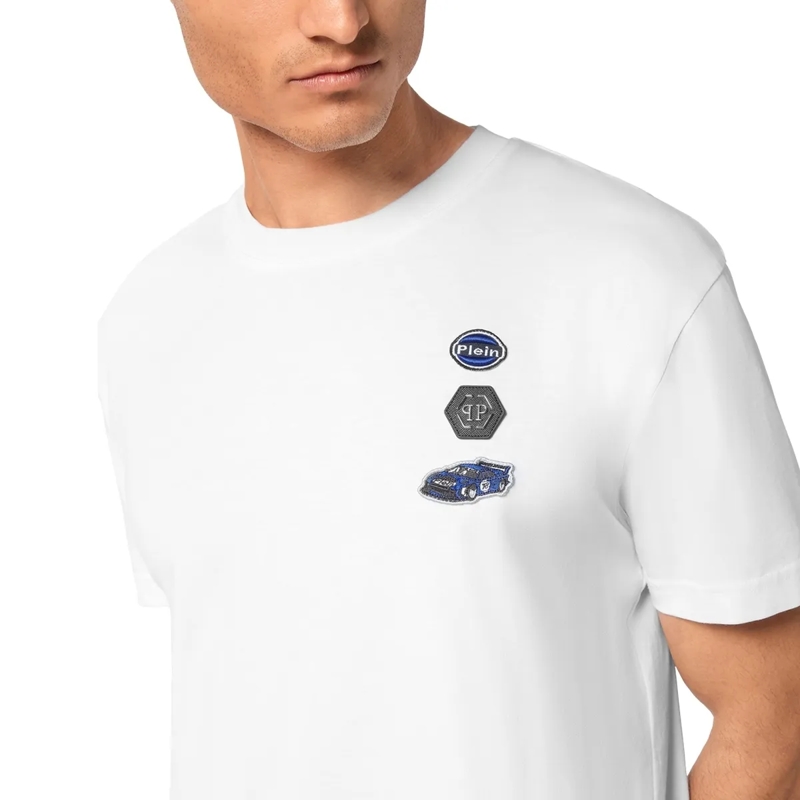 Philipp Plein T-Shirt T-Shirt Racing weiss(Image 5)