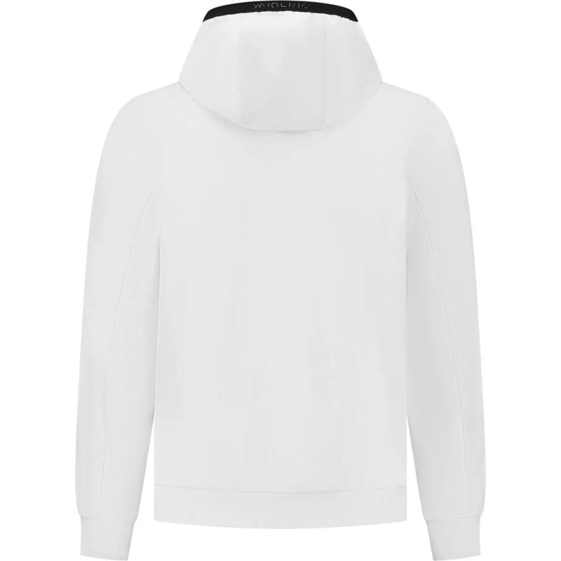 Woolrich Daunenjacke Soft Shell Full Zip Hoodie weiß(Image 4)