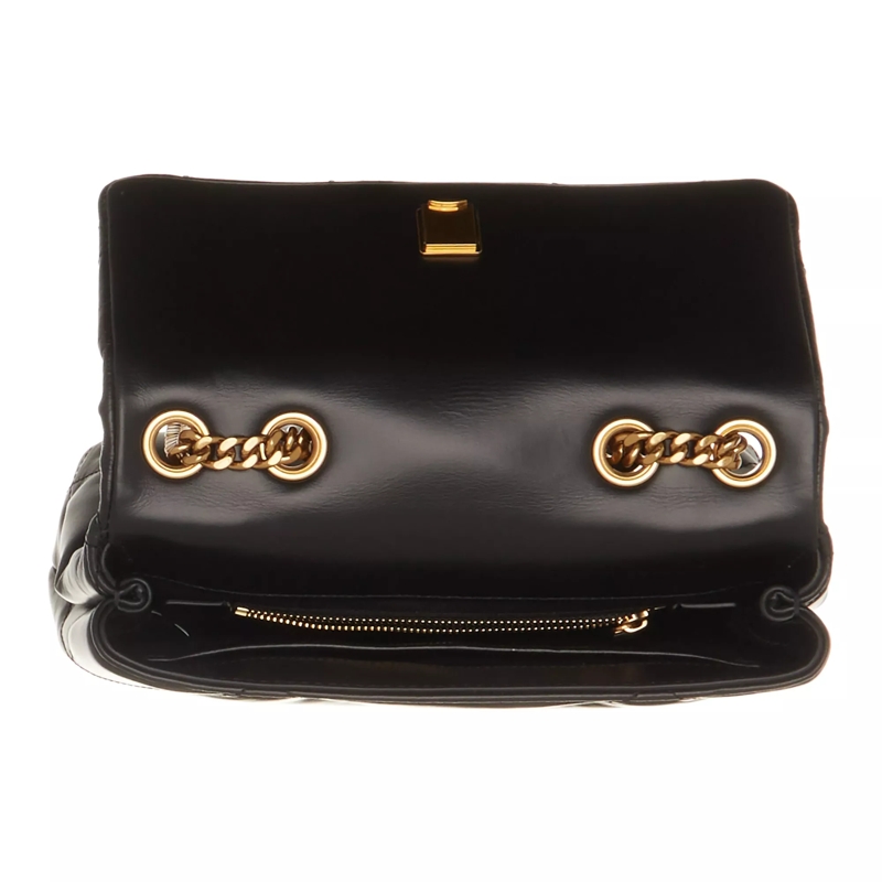 Tory Burch Crossbody Bag Kira Diamond Quilt Small Convertible Shoulder Bag Black(Image 6)