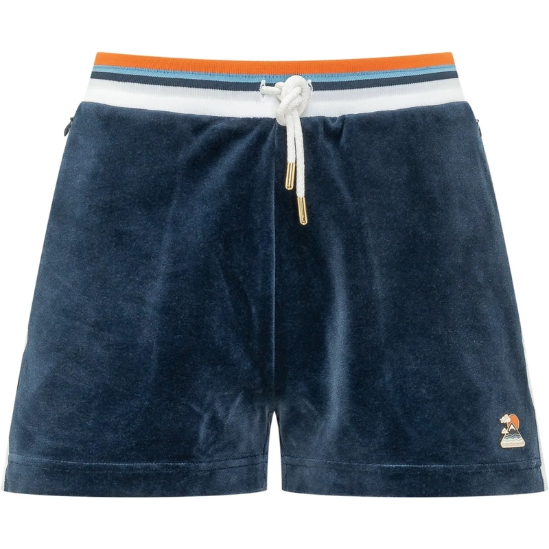 Casablanca Shorts Shorts In Velluto Con Coulisse dunkelblau