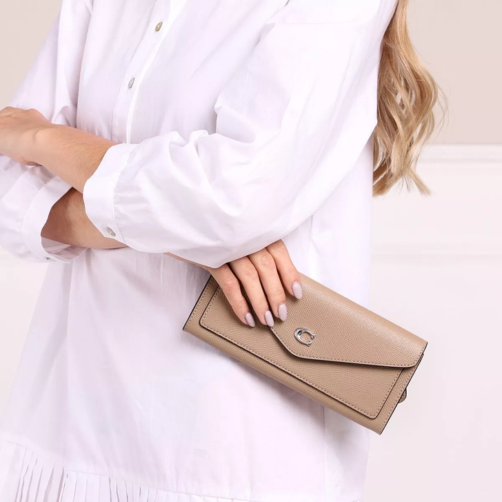 Taupe coach online wallet