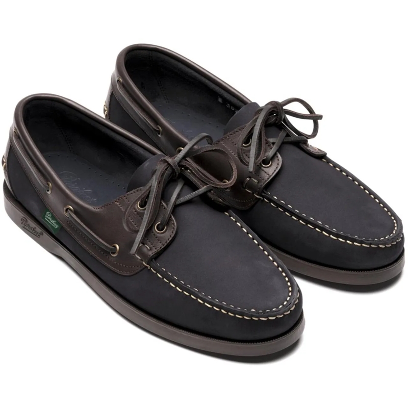 Paraboot Slides Flat Shoes Blue blau