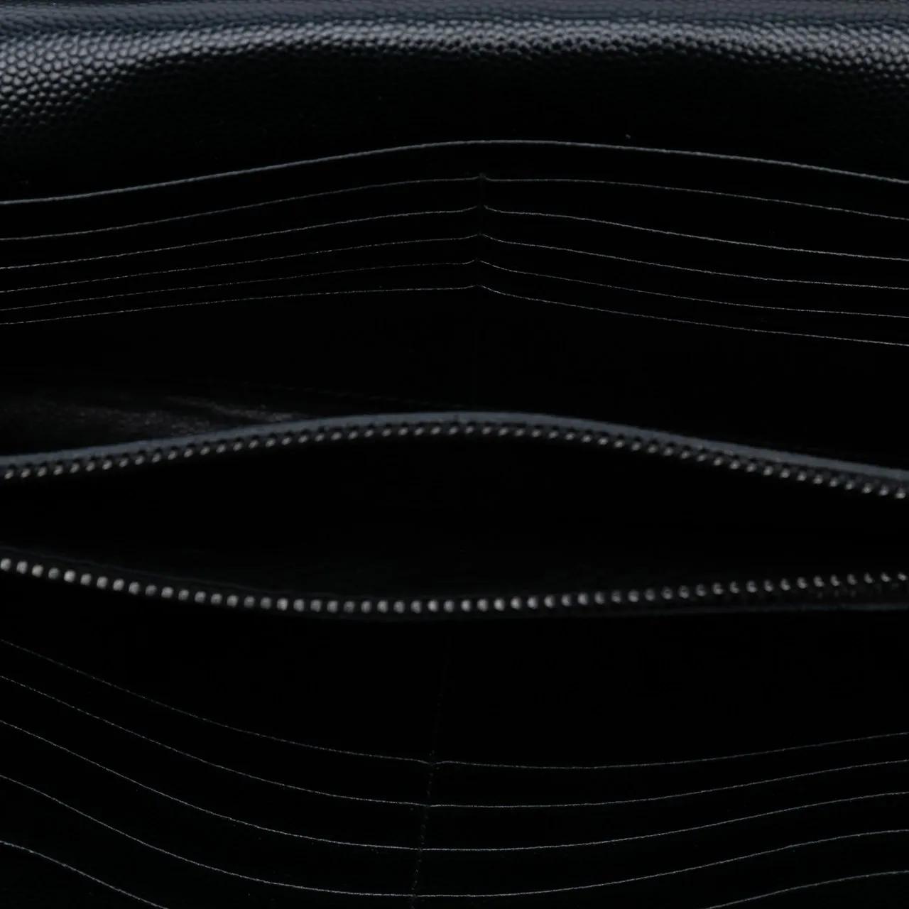 Thumbnail - Saint Laurent Hobo Bags - Grain De Poudre Matelasse Chevron Monogram Chain W - Gr. unisize - in Schwarz - für Damen