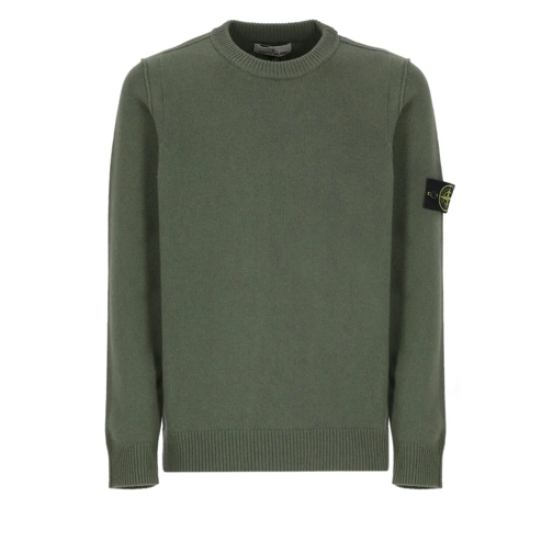 Stone Island Green Wool Sweater Green Tröja