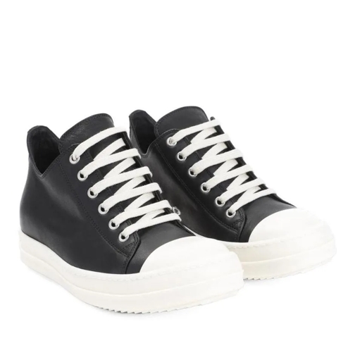 Rick Owens Black Leather Low Sneakers Black Low-Top Sneaker