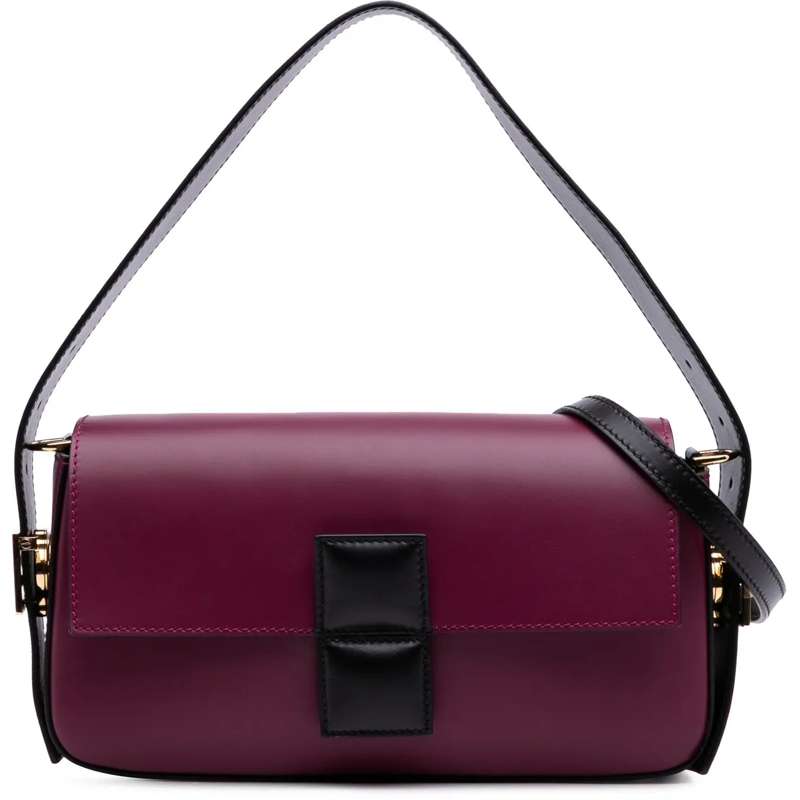 Fendi Schultertasche Stefano Pilati Nappa Twist Baguette Satchel rot