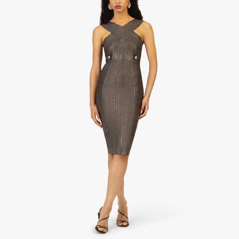 Kraimod Cocktailkleid Bandagekleid anthrazit(Image 15)