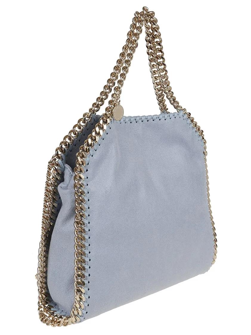 Stella Mccartney Shoppers & Totes Mini Tote With Eco Shaggy Deer in blauw