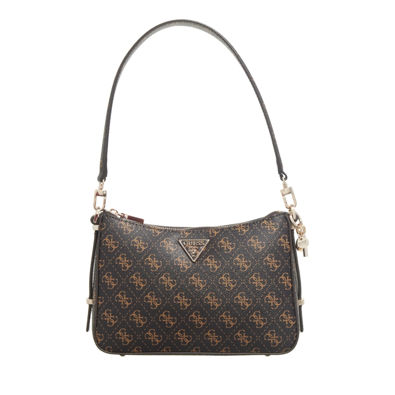 Guess Schultertasche Eco Erica Top Zip Shoulder Bag Brown Logo